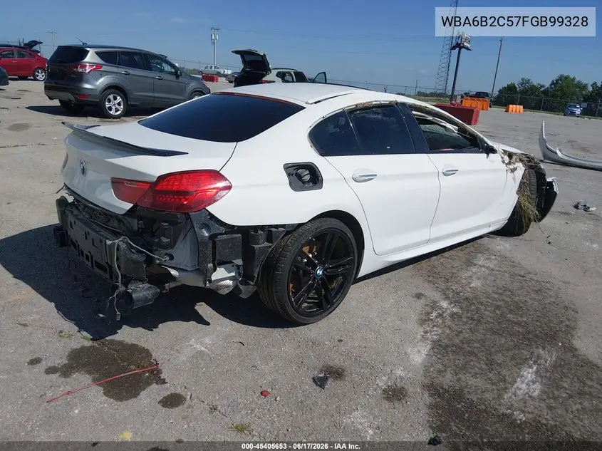 2015 BMW 650I Gran Coupe VIN: WBA6B2C57FGB99328 Lot: 45405653