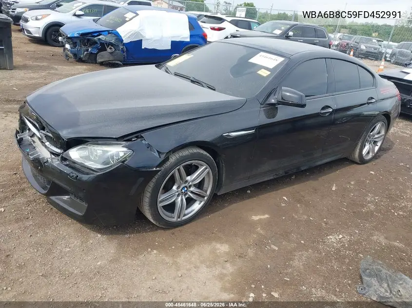 2015 BMW 640I Gran Coupe xDrive VIN: WBA6B8C59FD452991 Lot: 45461648