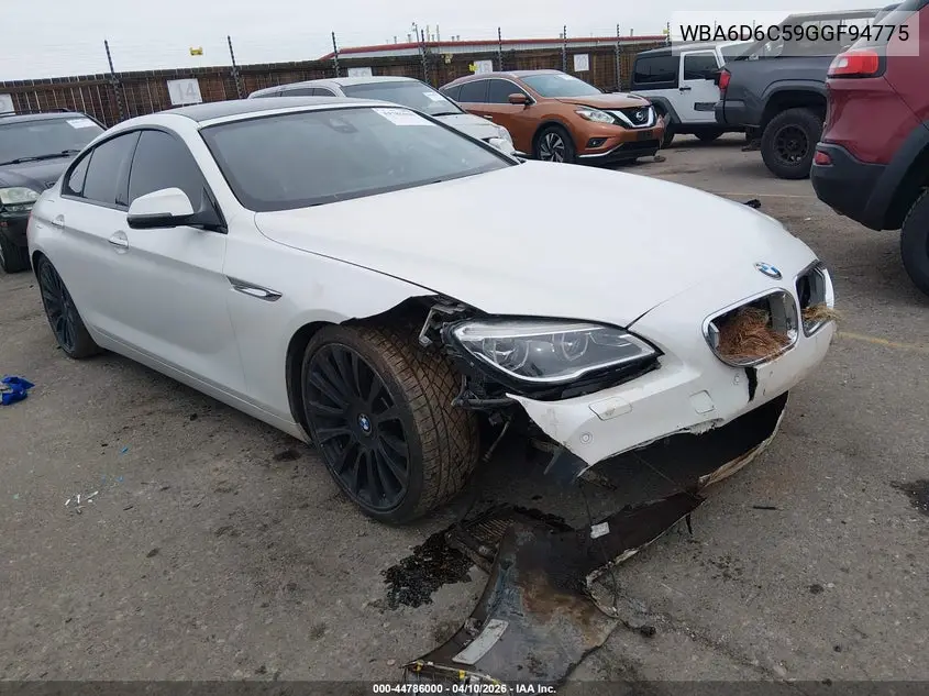 2016 BMW 650I Gran Coupe xDrive VIN: WBA6D6C59GGF94775 Lot: 44786000