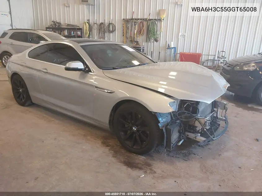 2016 BMW 640I xDrive VIN: WBA6H3C55GGT65008 Lot: 45551718