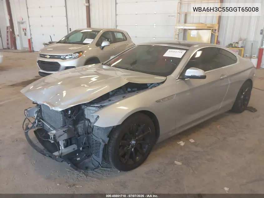 2016 BMW 640I xDrive VIN: WBA6H3C55GGT65008 Lot: 45551718