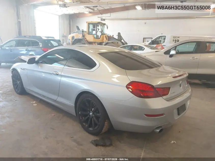 2016 BMW 640I xDrive VIN: WBA6H3C55GGT65008 Lot: 45551718