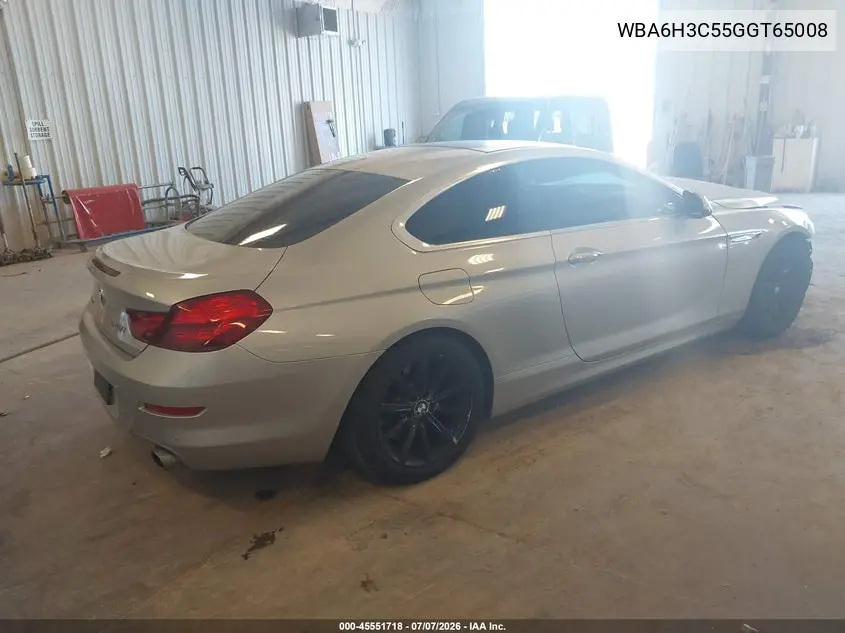 2016 BMW 640I xDrive VIN: WBA6H3C55GGT65008 Lot: 45551718