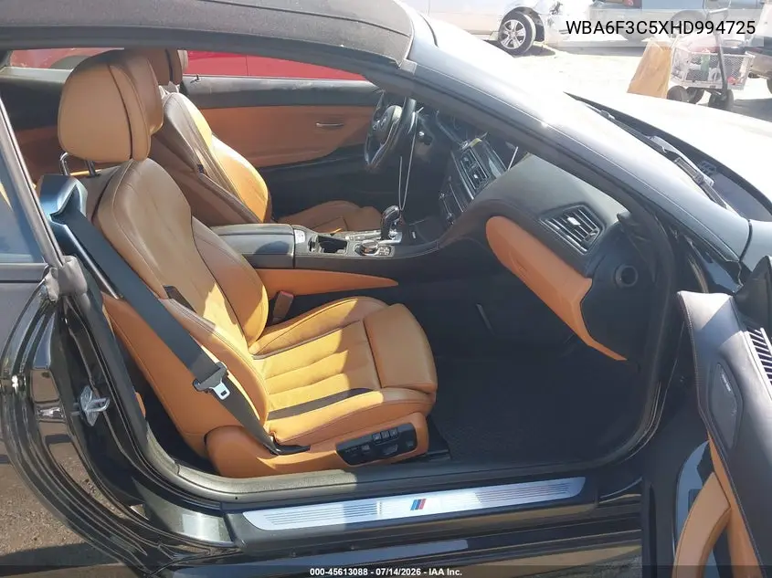 2017 BMW 640I xDrive VIN: WBA6F3C5XHD994725 Lot: 45613088