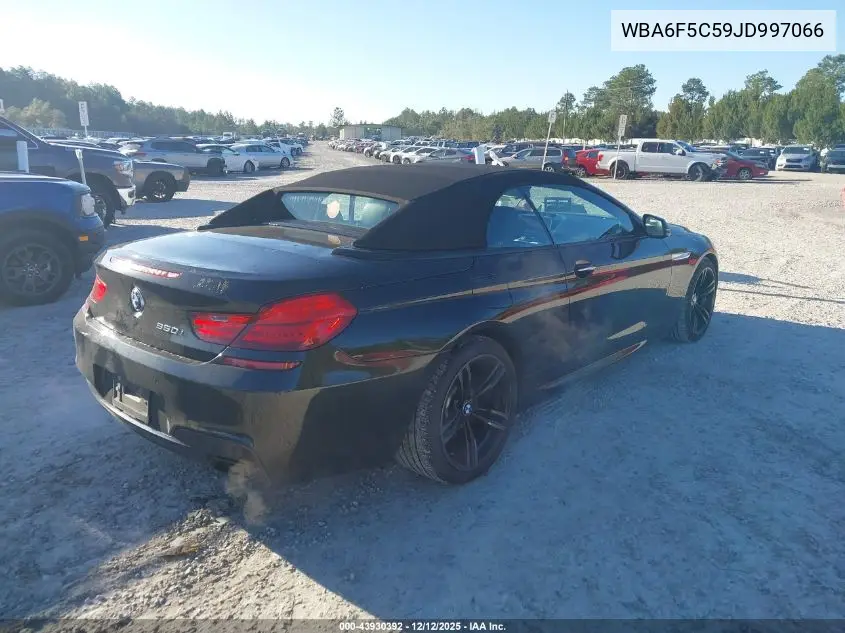 2018 BMW 650I VIN: WBA6F5C59JD997066 Lot: 43930392
