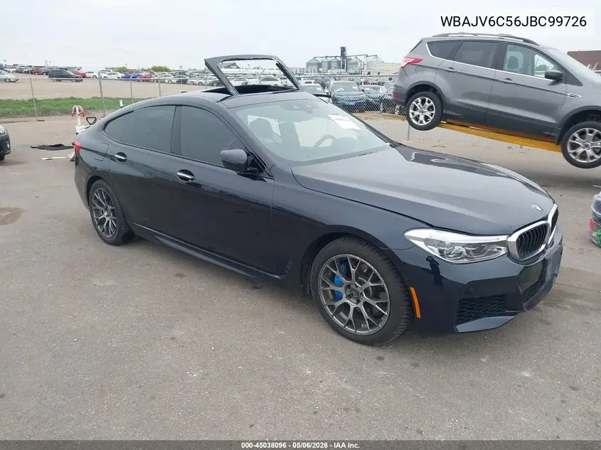2018 BMW 640I Gran Turismo xDrive VIN: WBAJV6C56JBC99726 Lot: 45038096