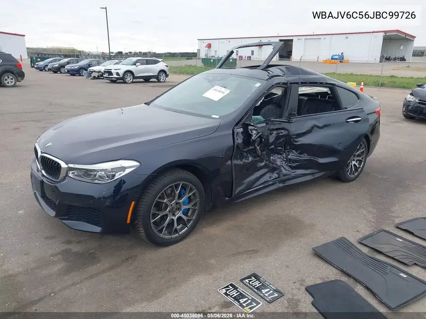 2018 BMW 640I Gran Turismo xDrive VIN: WBAJV6C56JBC99726 Lot: 45038096