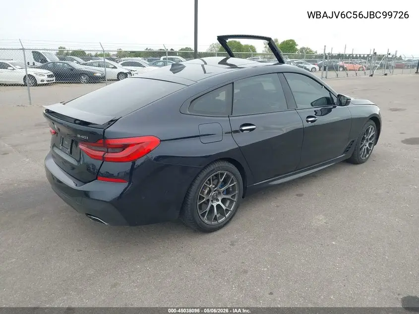 2018 BMW 640I Gran Turismo xDrive VIN: WBAJV6C56JBC99726 Lot: 45038096