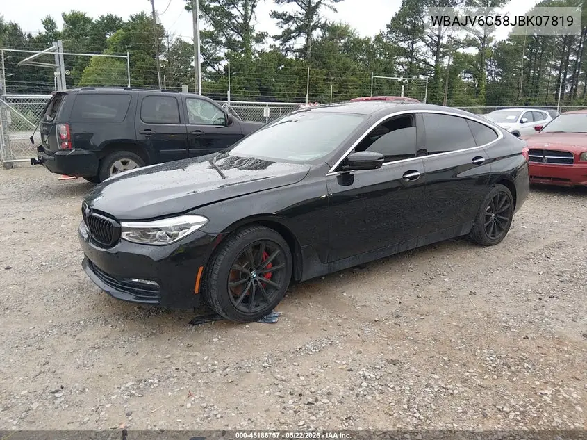 2018 BMW 640I Gran Turismo xDrive VIN: WBAJV6C58JBK07819 Lot: 45186757