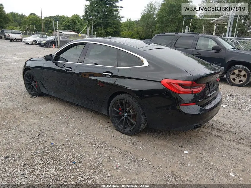2018 BMW 640I Gran Turismo xDrive VIN: WBAJV6C58JBK07819 Lot: 45186757