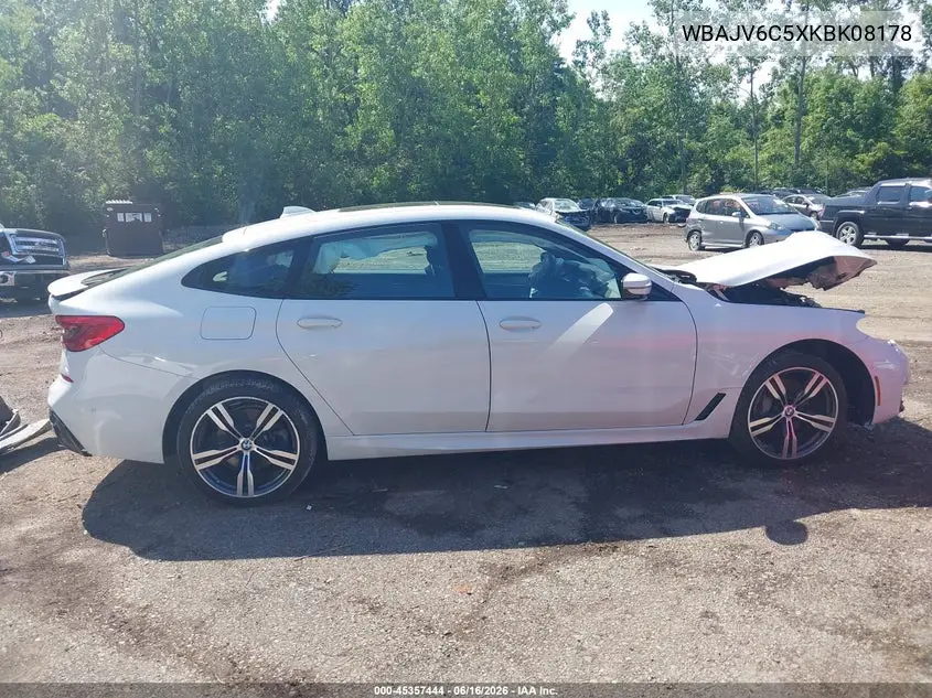 2019 BMW 640I Gran Turismo xDrive VIN: WBAJV6C5XKBK08178 Lot: 45357444