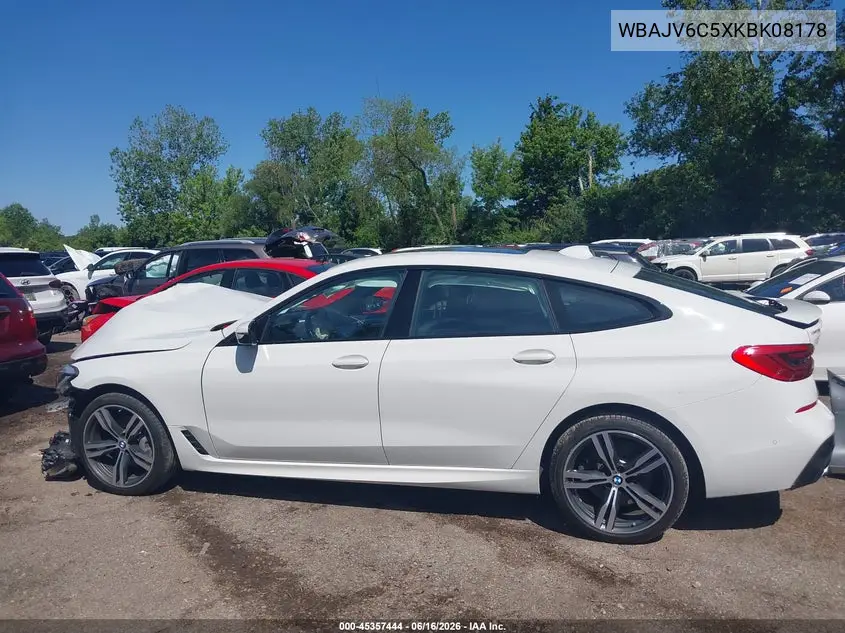 2019 BMW 640I Gran Turismo xDrive VIN: WBAJV6C5XKBK08178 Lot: 45357444