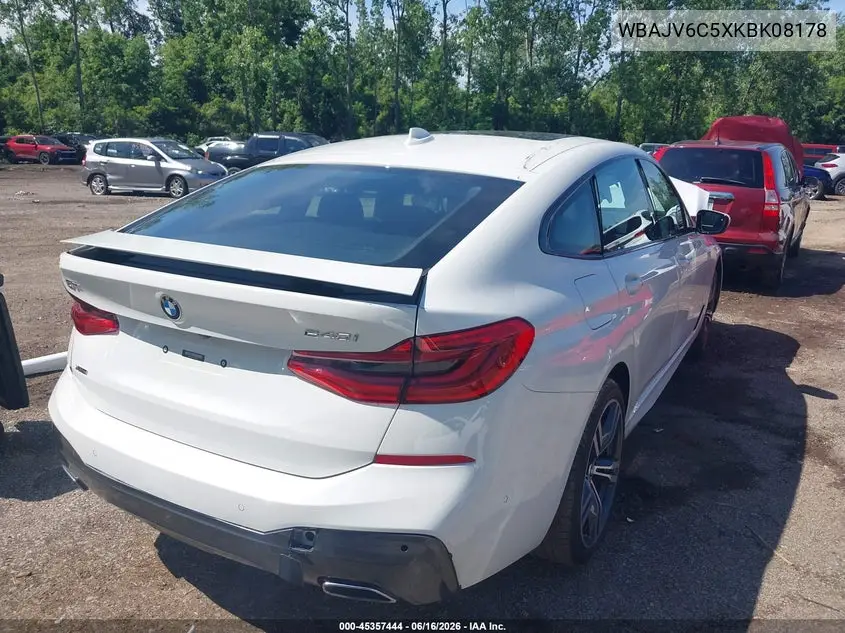 2019 BMW 640I Gran Turismo xDrive VIN: WBAJV6C5XKBK08178 Lot: 45357444