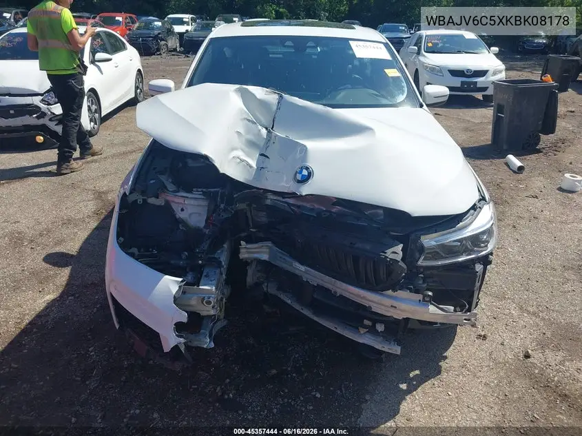 2019 BMW 640I Gran Turismo xDrive VIN: WBAJV6C5XKBK08178 Lot: 45357444