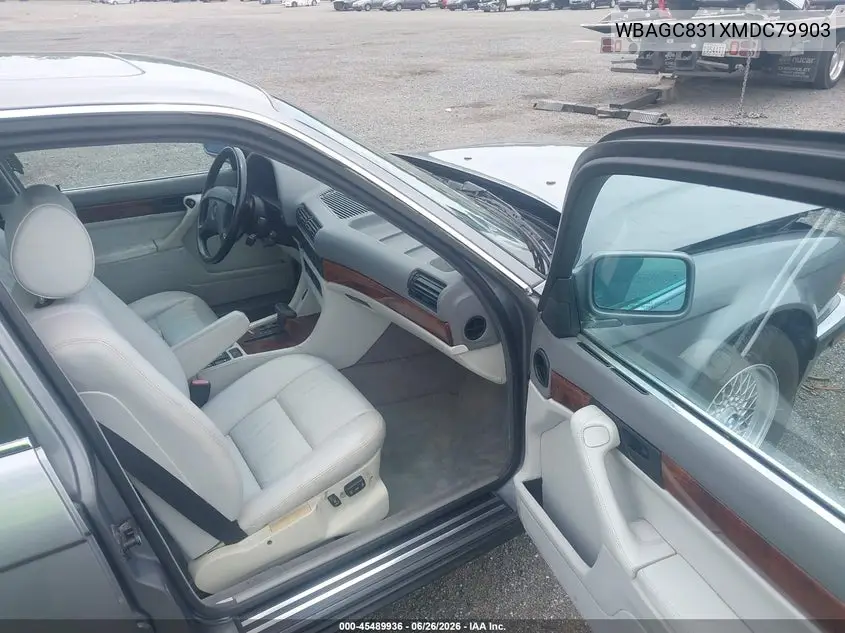 1991 BMW 750 Il Automatic VIN: WBAGC831XMDC79903 Lot: 45489936