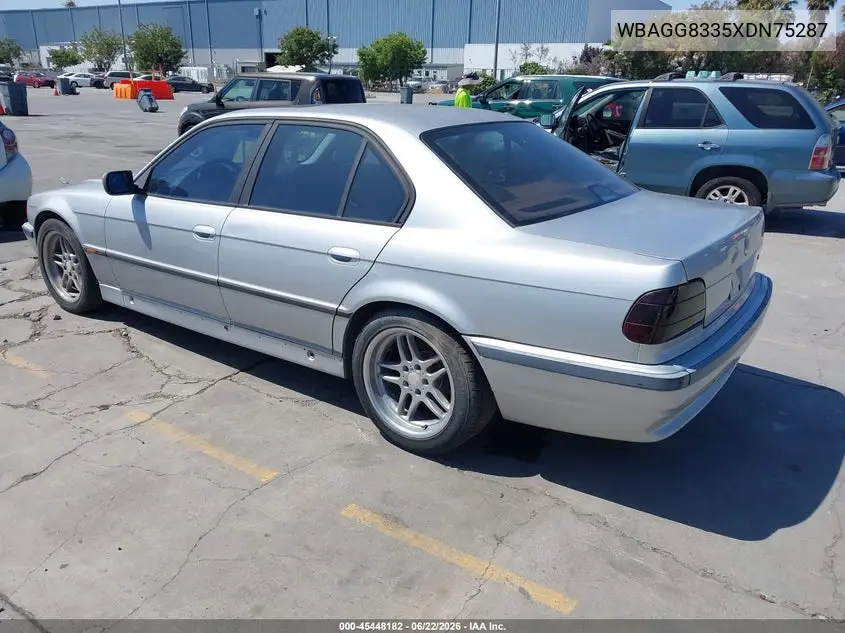 1999 BMW 740Ia VIN: WBAGG8335XDN75287 Lot: 45448182