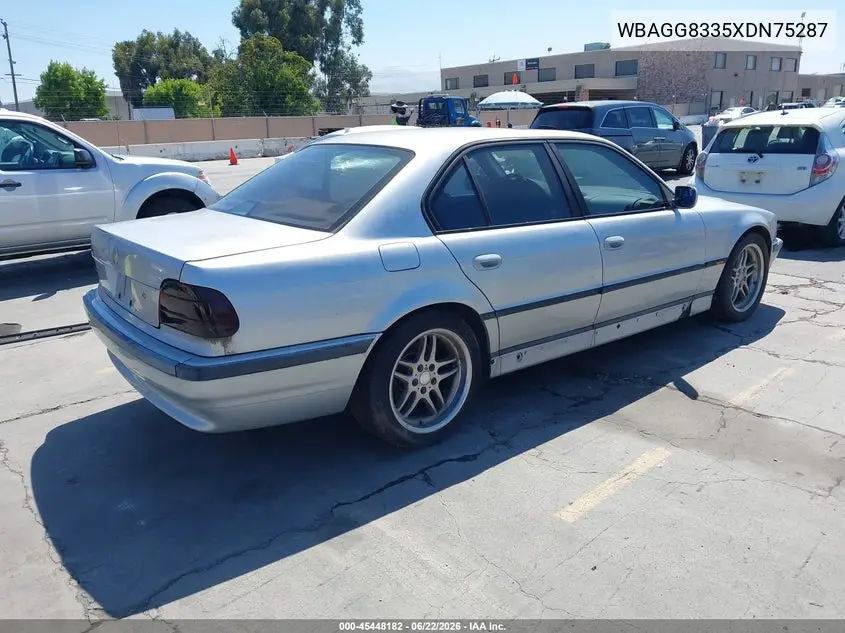 1999 BMW 740Ia VIN: WBAGG8335XDN75287 Lot: 45448182