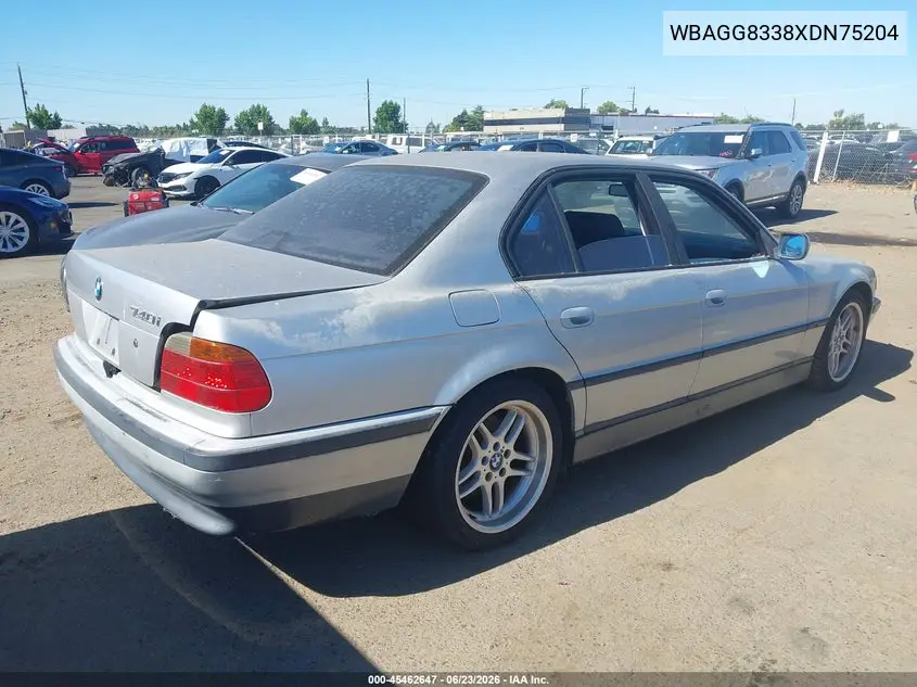 1999 BMW 740Ia VIN: WBAGG8338XDN75204 Lot: 45462647