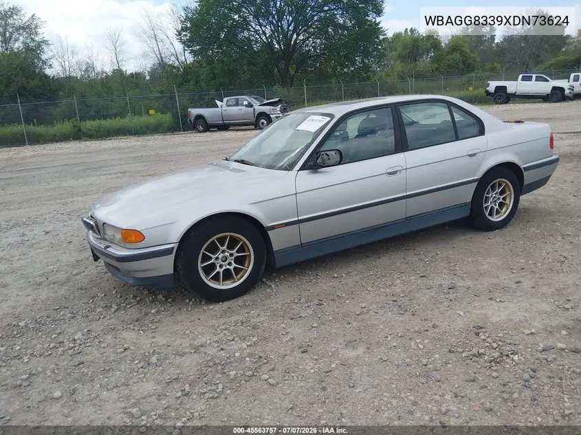 1999 BMW 740Ia VIN: WBAGG8339XDN73624 Lot: 45563757
