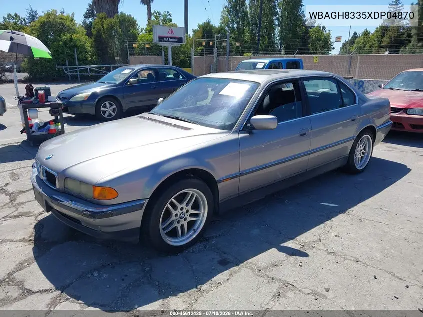 1999 BMW 740Il VIN: WBAGH8335XDP04870 Lot: 45612429