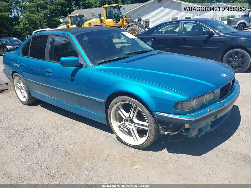 2001 BMW 740Ia VIN: WBAGG83421DN88353 Lot: 45436175