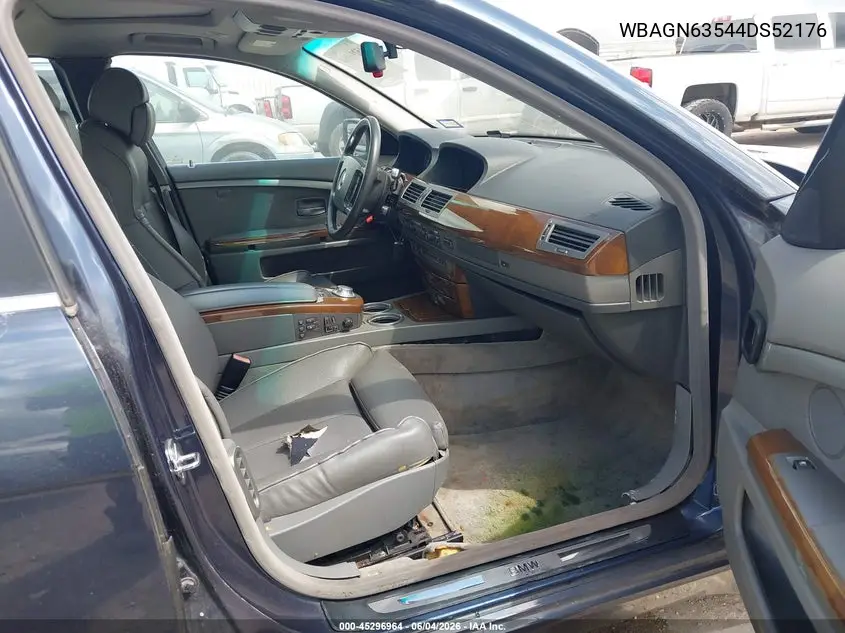 2004 BMW 745Li VIN: WBAGN63544DS52176 Lot: 45296964