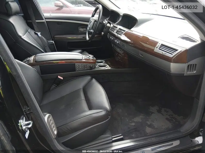 2008 BMW 750 Li VIN: WBAHN83598DT79110 Lot: 45436032
