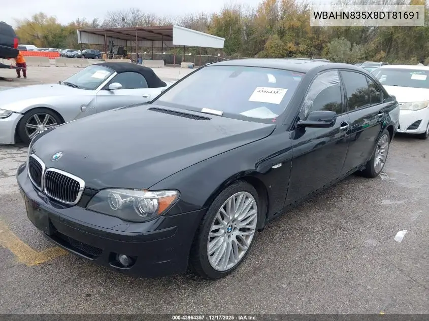 WBAHN835X8DT81691 2008 BMW 750Li