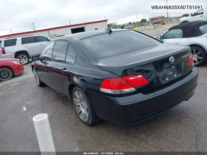WBAHN835X8DT81691 2008 BMW 750Li