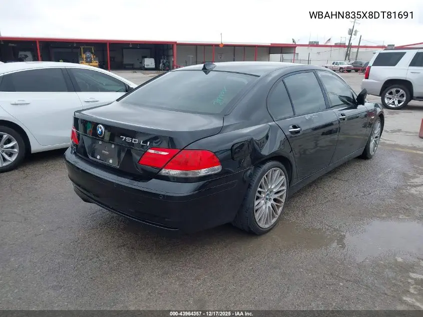 WBAHN835X8DT81691 2008 BMW 750Li