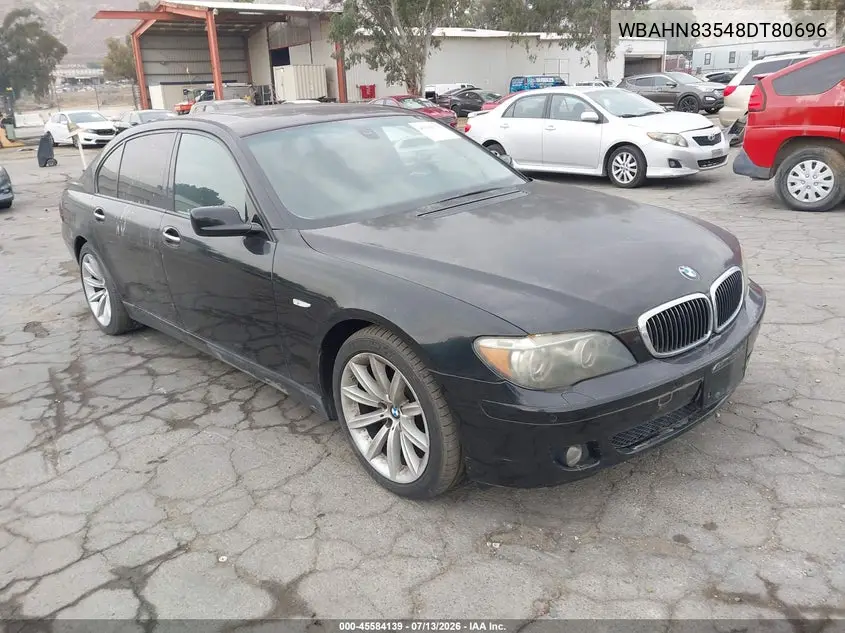 2008 BMW 750Li VIN: WBAHN83548DT80696 Lot: 45584139