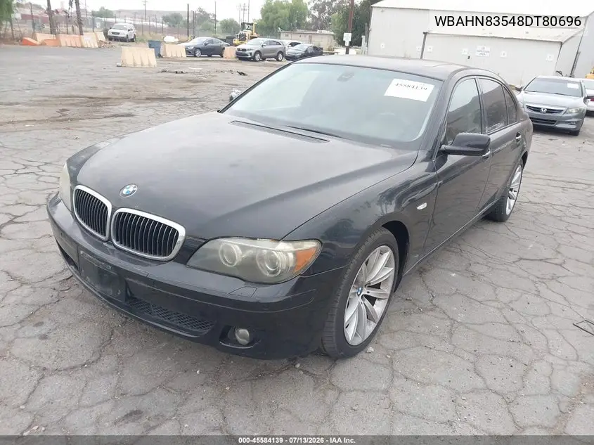 2008 BMW 750Li VIN: WBAHN83548DT80696 Lot: 45584139