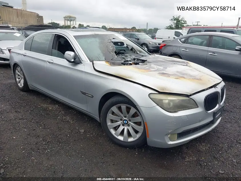 2009 BMW 750Li VIN: WBAKB83579CY58714 Lot: 45446531