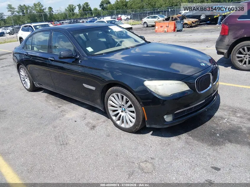 2009 BMW 750Li VIN: WBAKB83549CY60338 Lot: 45590974
