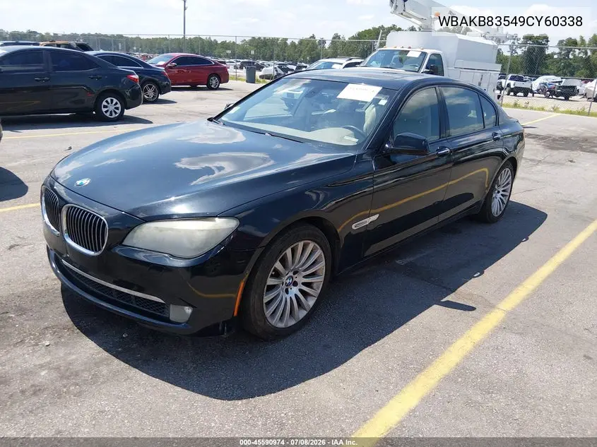 2009 BMW 750Li VIN: WBAKB83549CY60338 Lot: 45590974