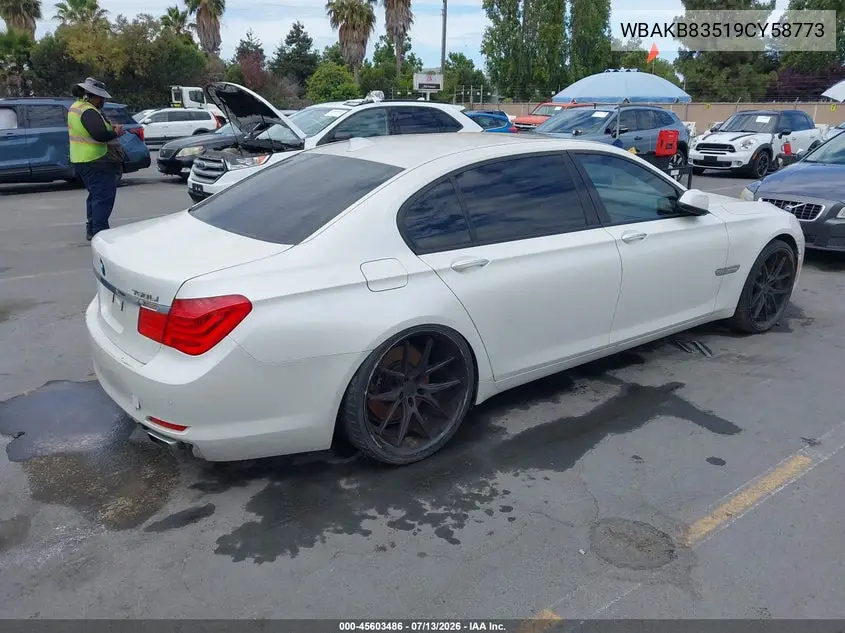 2009 BMW 750Li VIN: WBAKB83519CY58773 Lot: 45603486