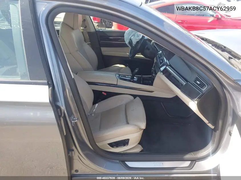 2010 BMW 750Li VIN: WBAKB8C57ACY62959 Lot: 45337939