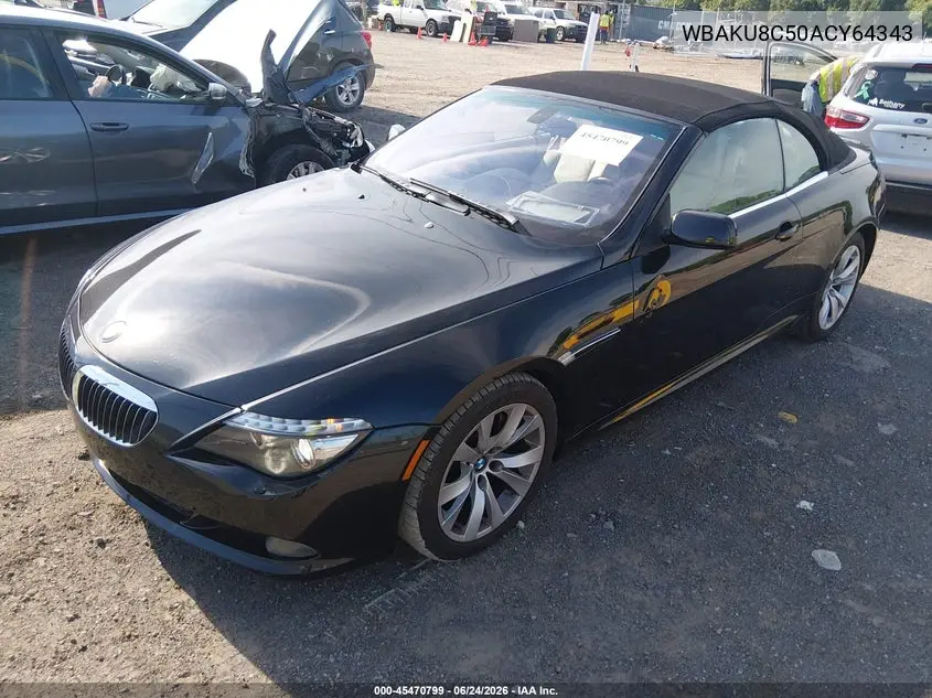2010 BMW 750 VIN: WBAKU8C50ACY64343 Lot: 45470799