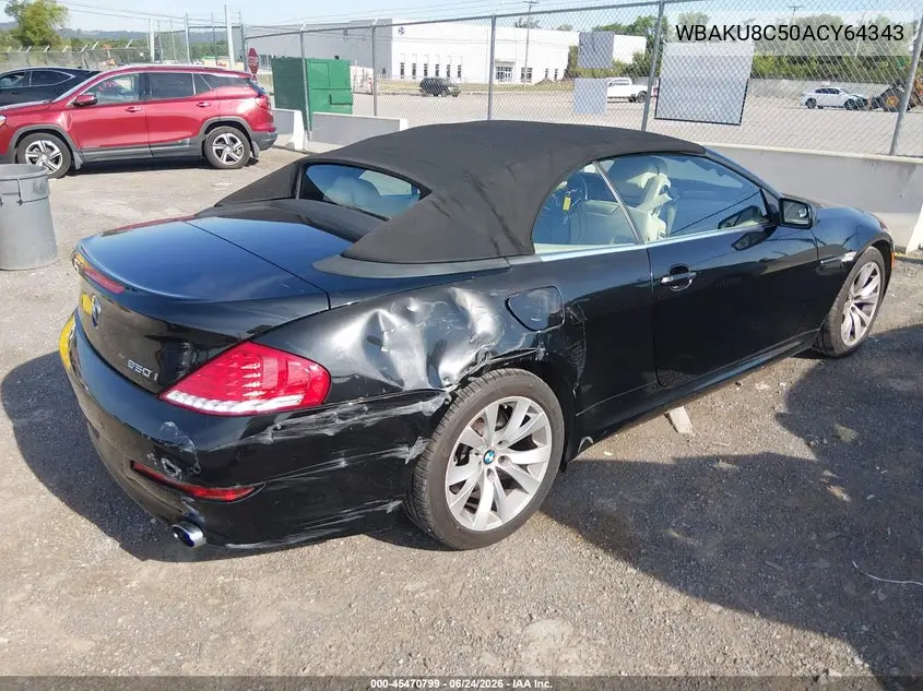 2010 BMW 750 VIN: WBAKU8C50ACY64343 Lot: 45470799