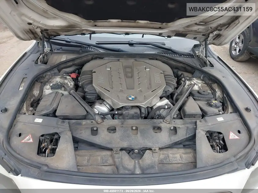 2010 BMW 750Li xDrive VIN: WBAKC8C55AC431159 Lot: 45501173
