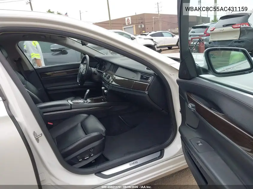 2010 BMW 750Li xDrive VIN: WBAKC8C55AC431159 Lot: 45501173