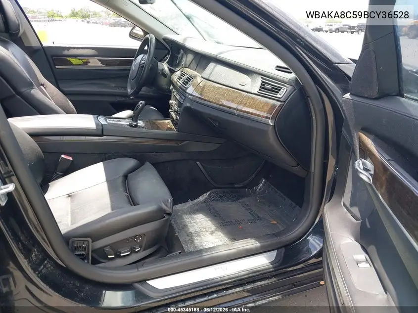 2011 BMW 750I VIN: WBAKA8C59BCY36528 Lot: 45345188