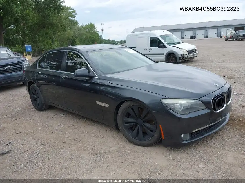 2011 BMW 740Li VIN: WBAKB4C56BC392823 Lot: 45393826