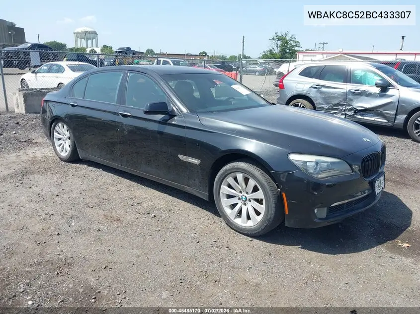 2011 BMW 750Li xDrive VIN: WBAKC8C52BC433307 Lot: 45485170