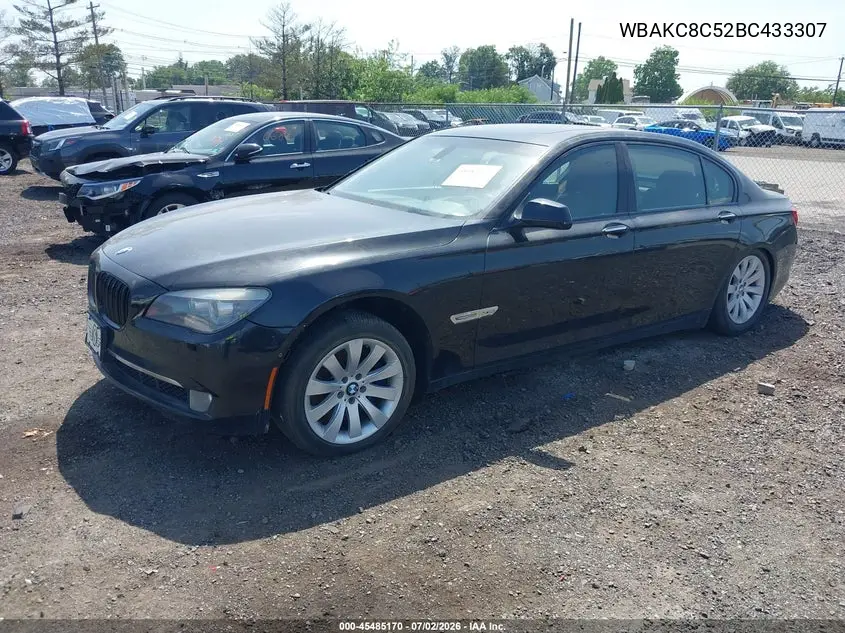 2011 BMW 750Li xDrive VIN: WBAKC8C52BC433307 Lot: 45485170
