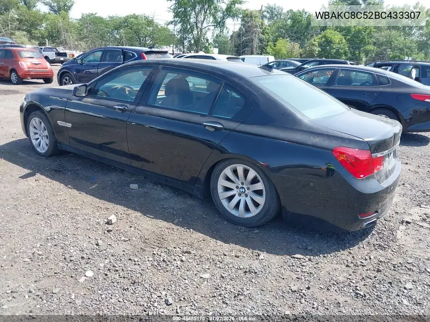2011 BMW 750Li xDrive VIN: WBAKC8C52BC433307 Lot: 45485170