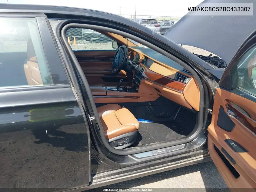 2011 BMW 750Li xDrive VIN: WBAKC8C52BC433307 Lot: 45485170