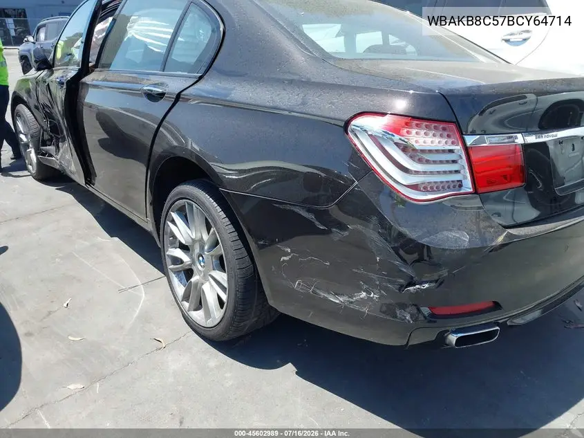 2011 BMW 750Li VIN: WBAKB8C57BCY64714 Lot: 45602989
