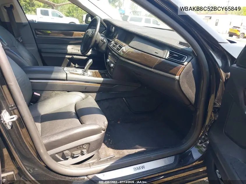 2011 BMW 750Li VIN: WBAKB8C52BCY65849 Lot: 45622663