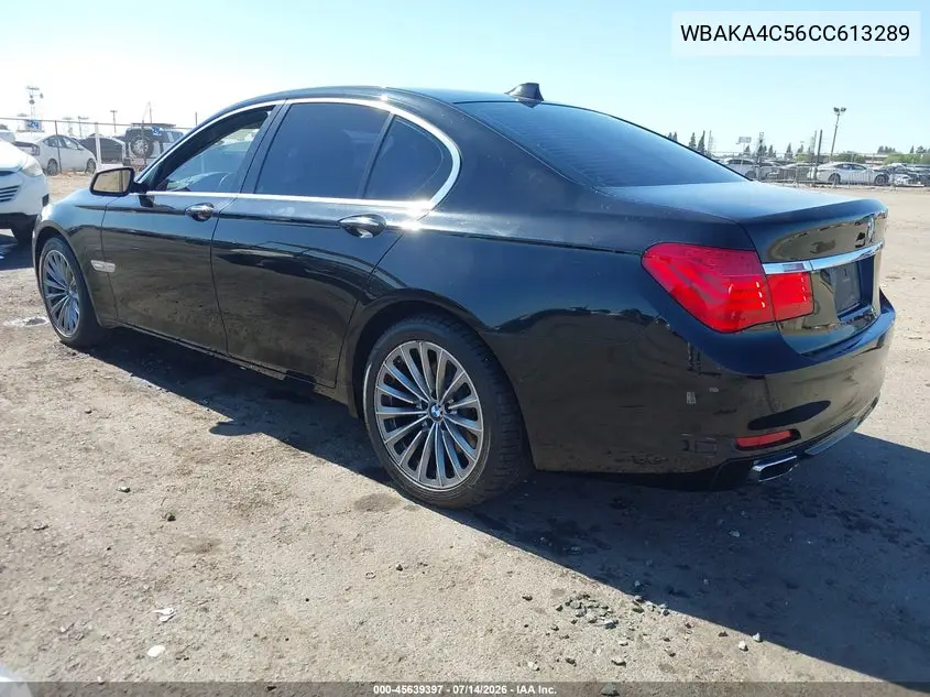 2012 BMW 740I VIN: WBAKA4C56CC613289 Lot: 45639397